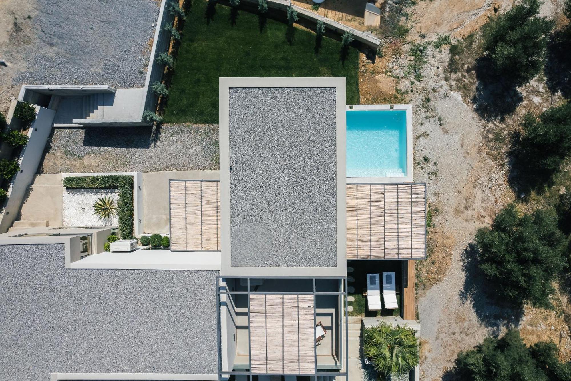 New Modern Villa Domus Rodia With Private Pool & Bbq, 4Km From Nearest Beach Mariou