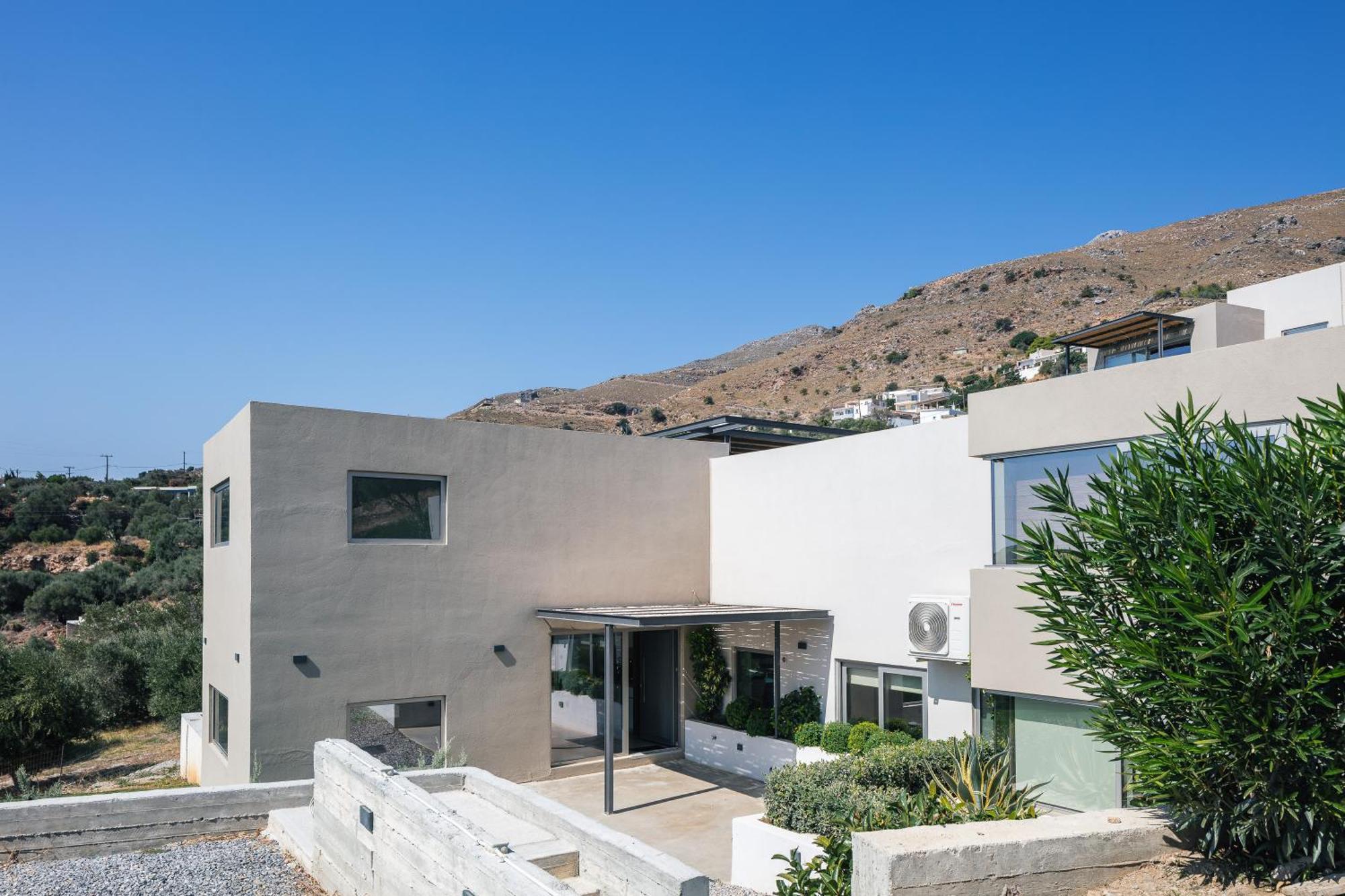 Villa New Modern Villa Domus Rodia With Private Pool & Bbq, 4Km From Nearest Beach Mariou