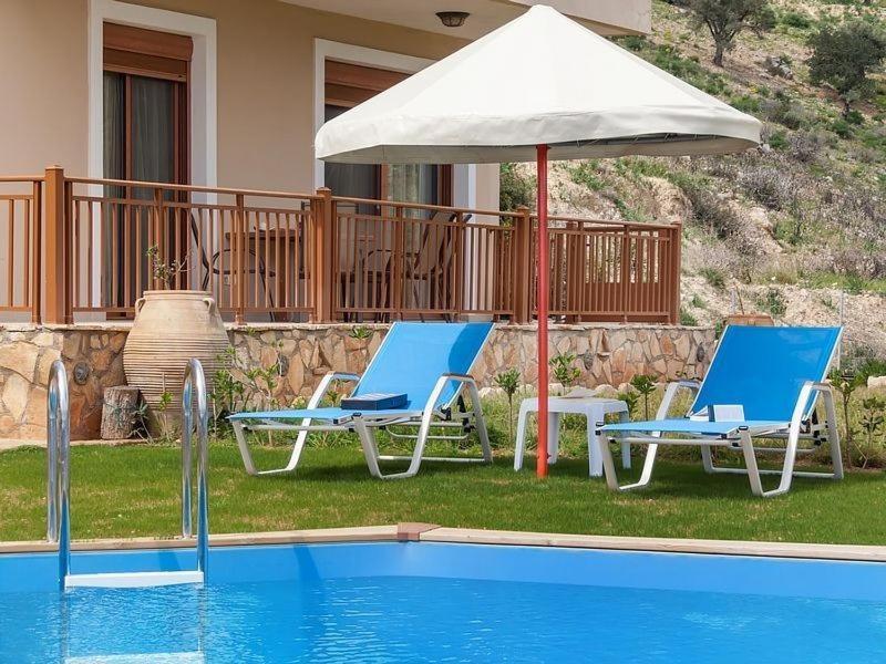 Triopetra Luxury Villas Fournou Lago Superior Villa With Private Pool Stefania Triopetra
