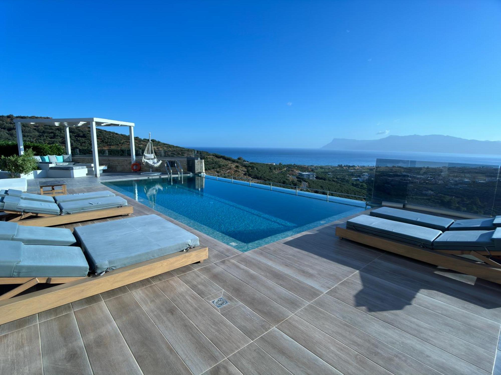 Heated Pool & Jacuzzi, Sea View - Paleokastro Luxury Villa *