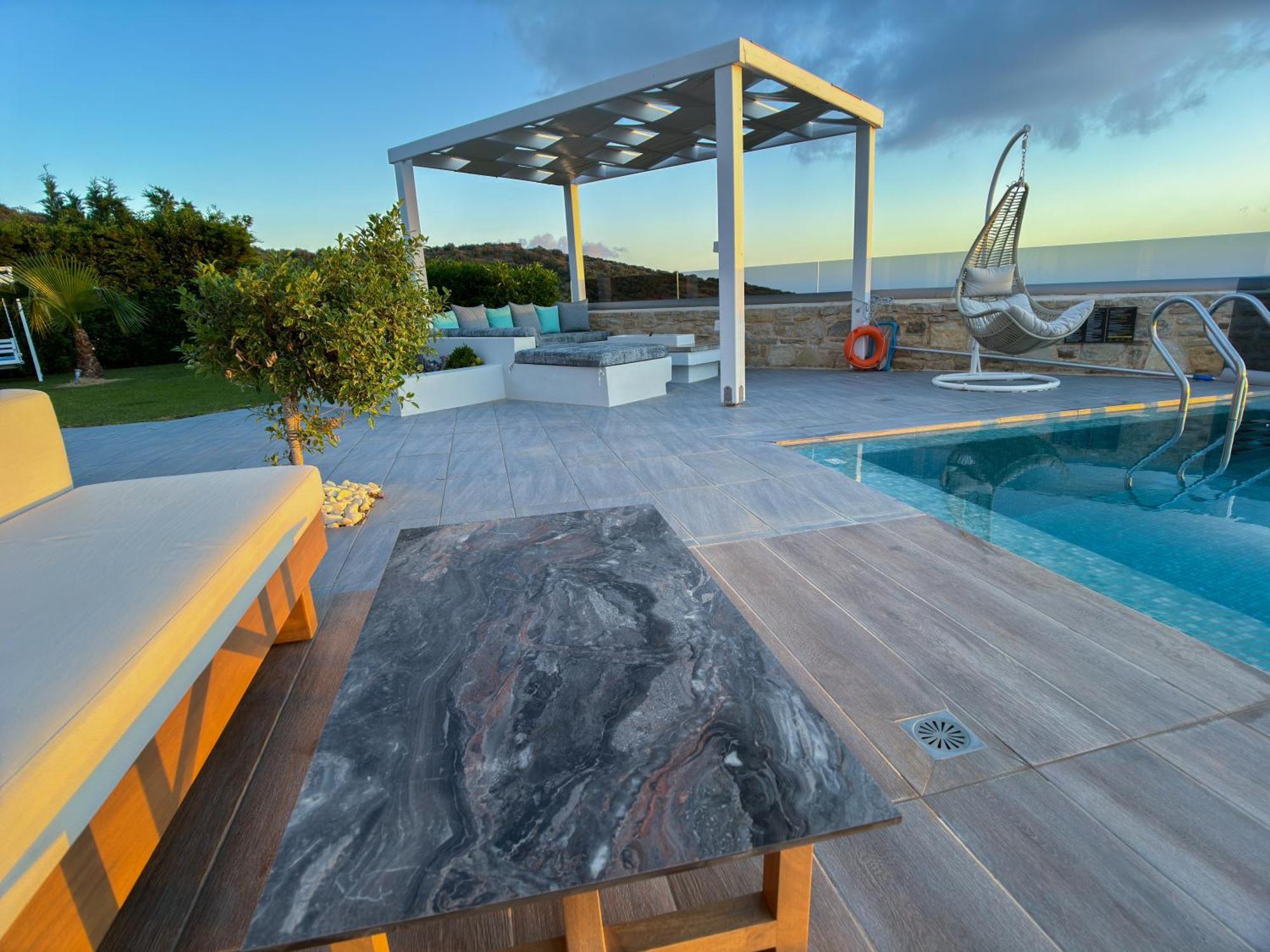 Villa Heated Pool & Jacuzzi, Sea View - Paleokastro Luxury Kissamos