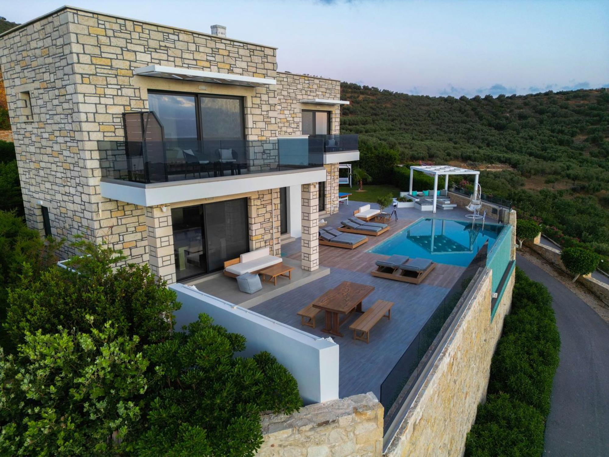 Heated Pool & Jacuzzi, Sea View - Paleokastro Luxury * Kissamos