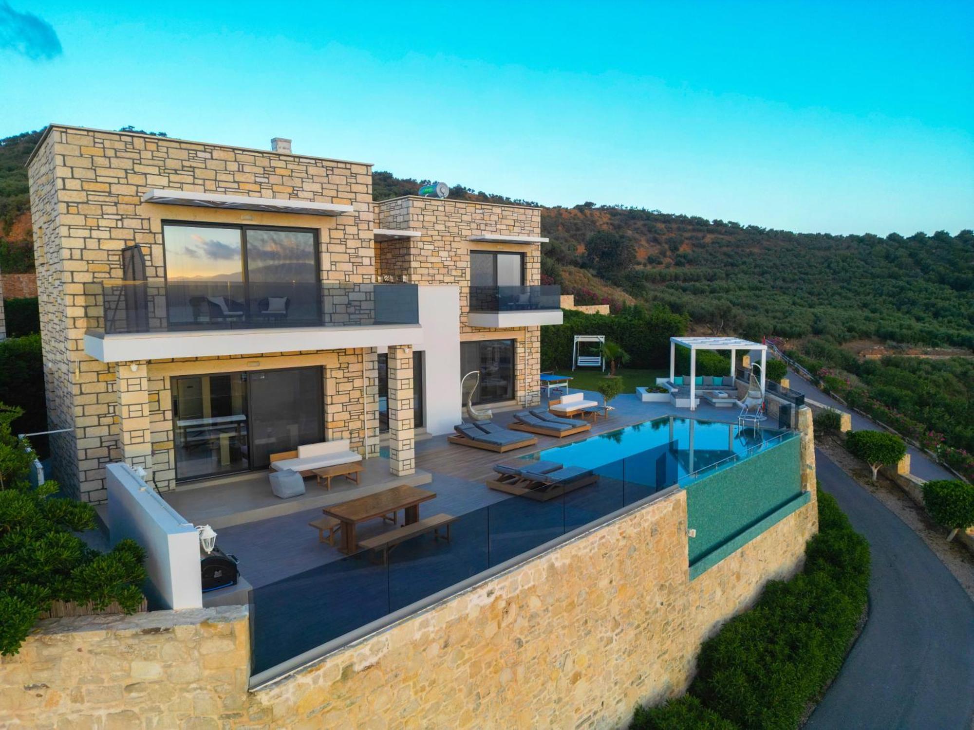 Heated Pool & Jacuzzi, Sea View - Paleokastro Luxury *