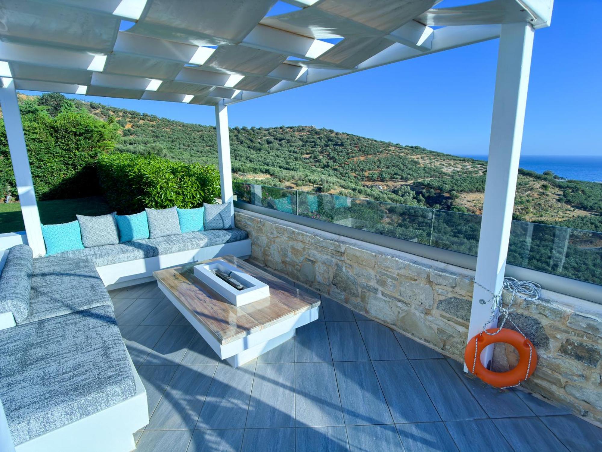 Heated Pool & Jacuzzi, Sea View - Paleokastro Luxury Villa