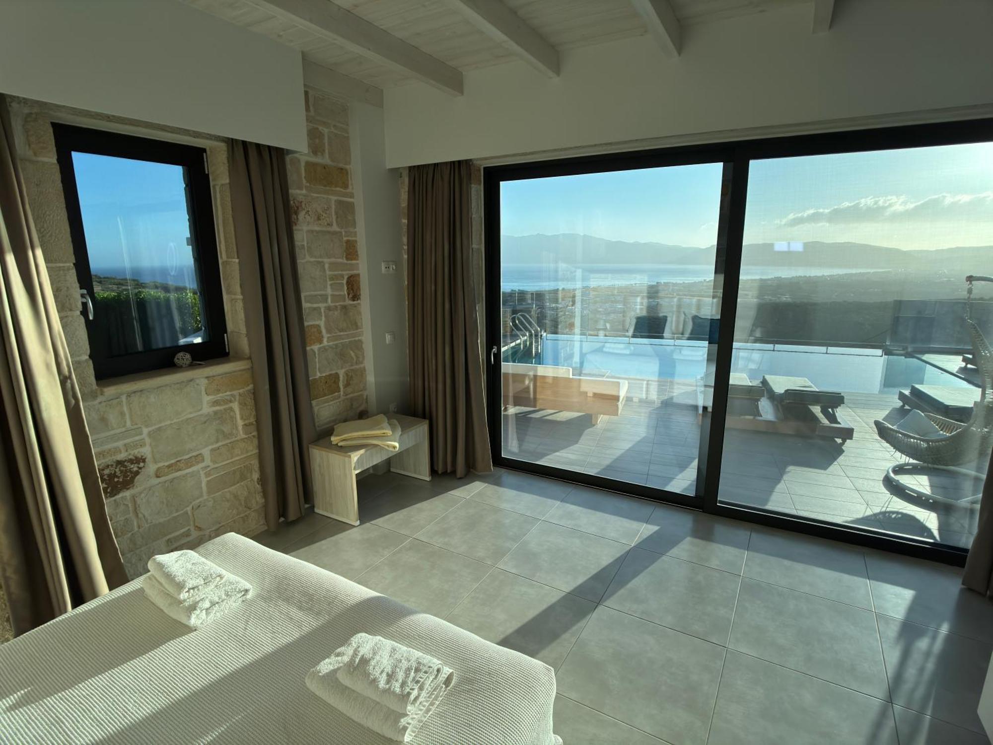 Villa Heated Pool & Jacuzzi, Sea View - Paleokastro Luxury