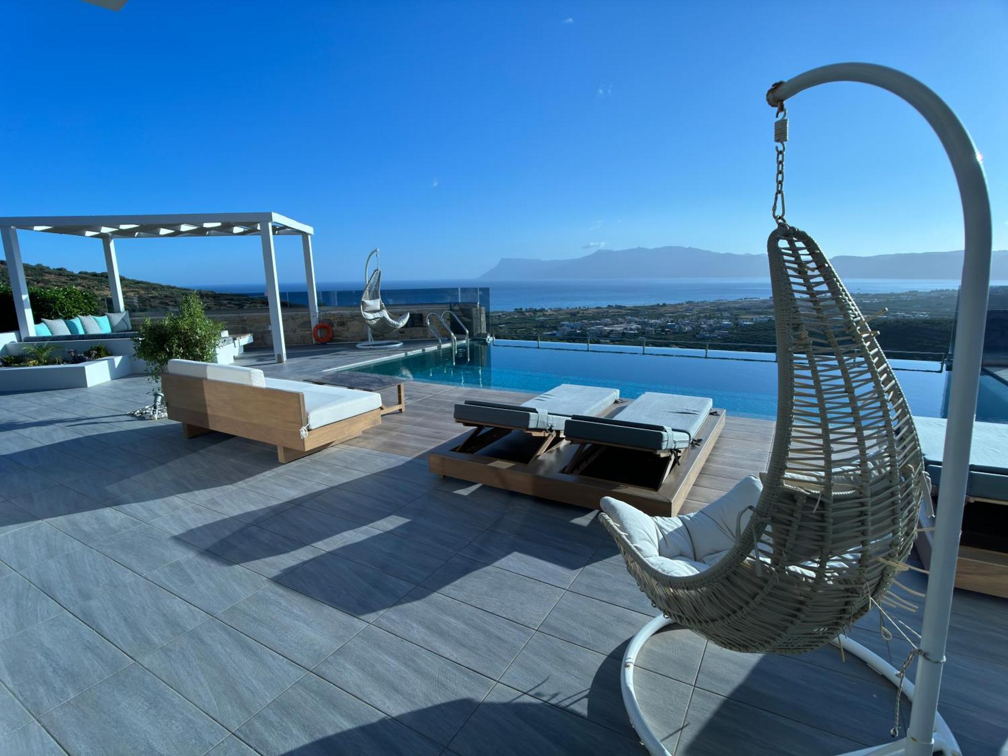 Villa Heated Pool & Jacuzzi, Sea View - Paleokastro Luxury *
