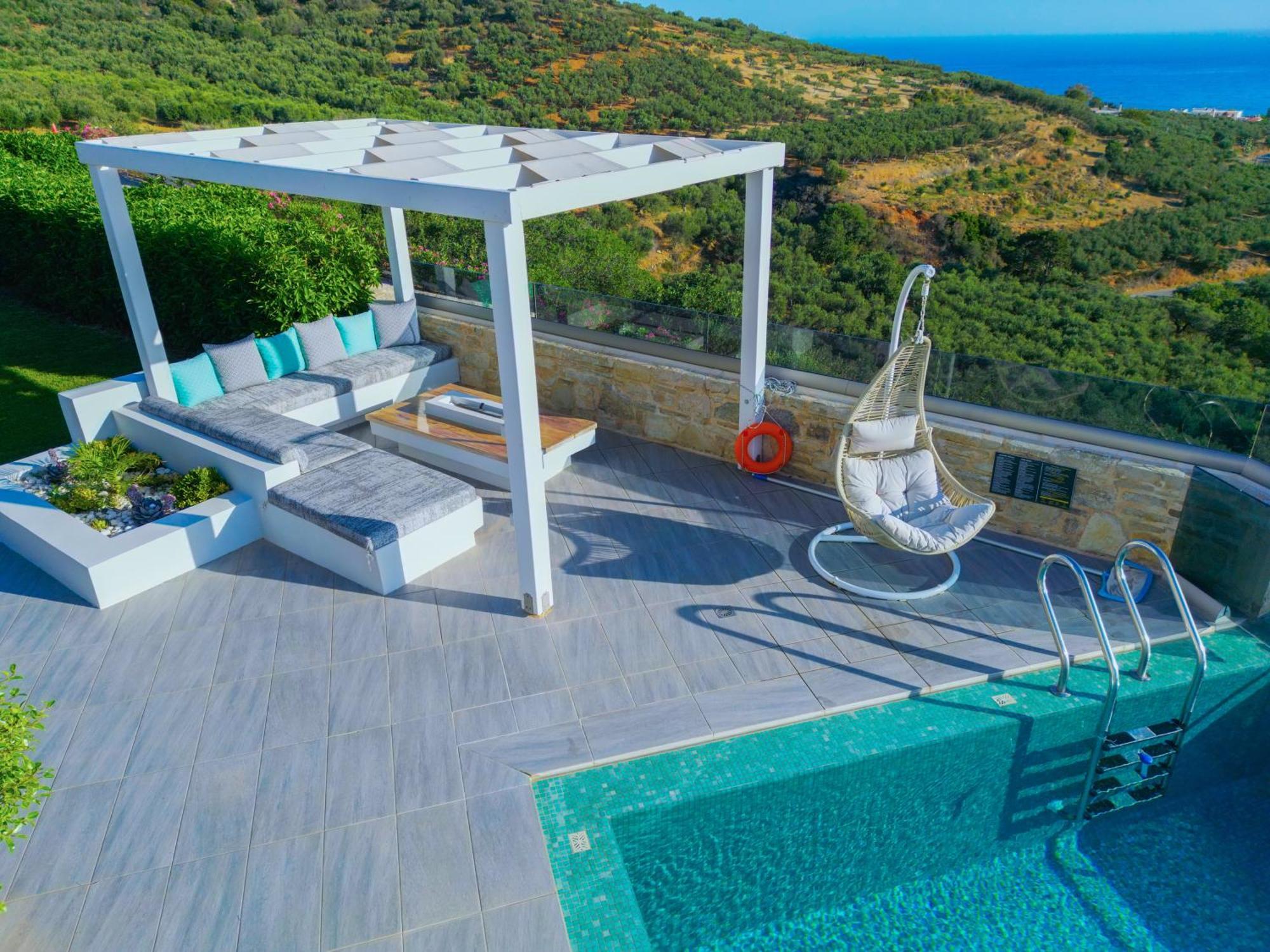 Heated Pool & Jacuzzi, Sea View - Paleokastro Luxury *
