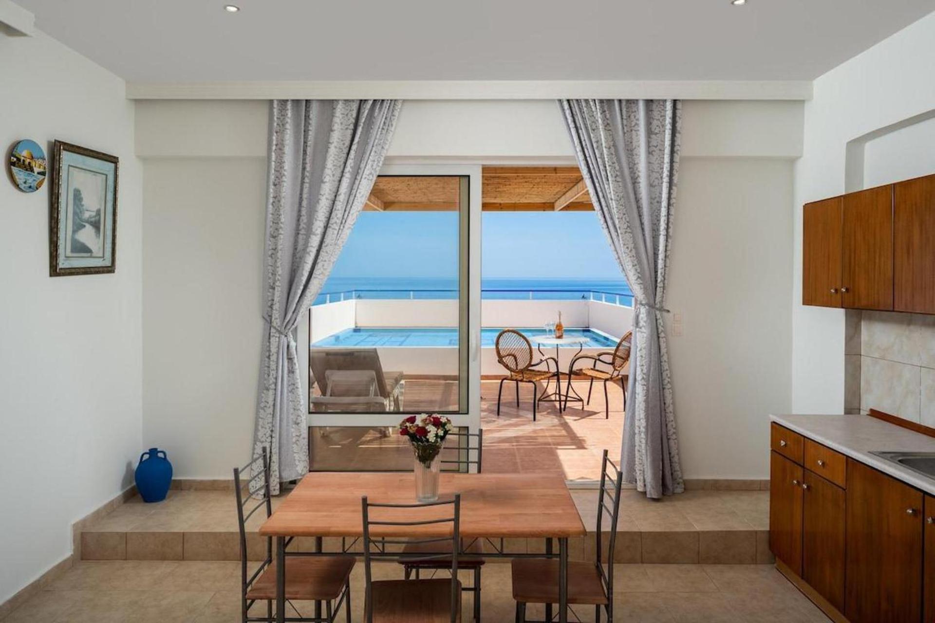 Apartment Stegna Sunrise With Private Pool & Sea View