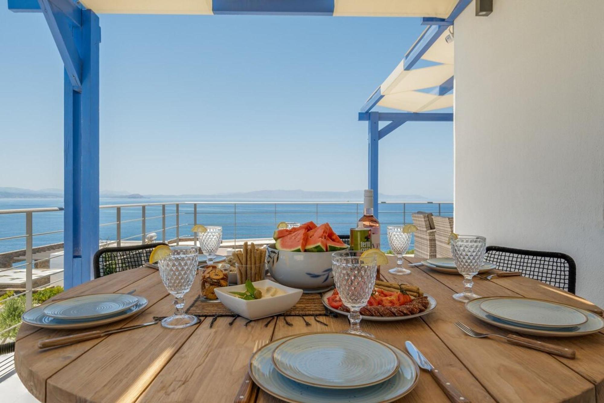Villa Hemera Ocean View Private Heated Pool Chorafakia