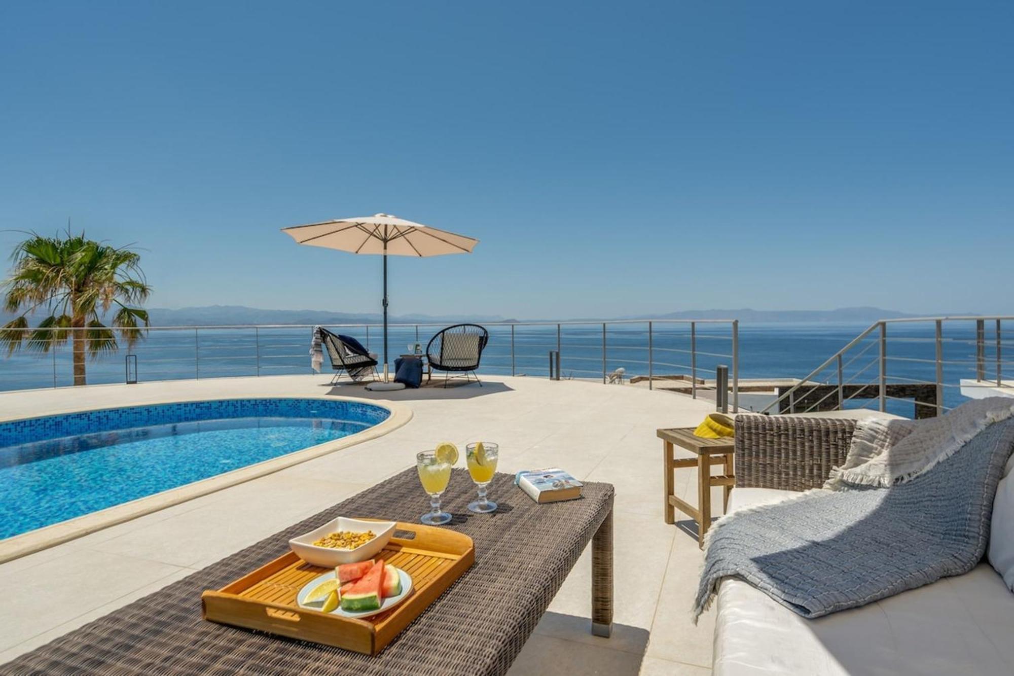 Hemera Ocean View Private Heated Pool Chorafakia