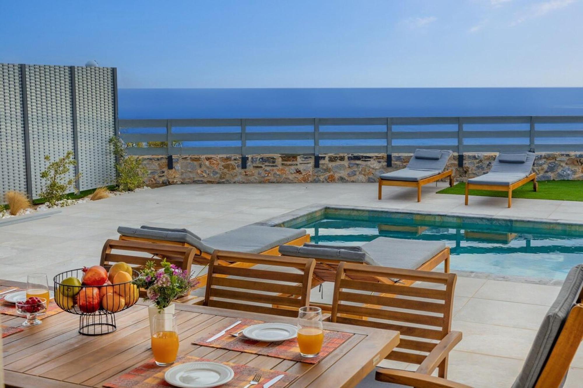 Gianna's Panoramic Seaview Twin With Pool 1 Villa *