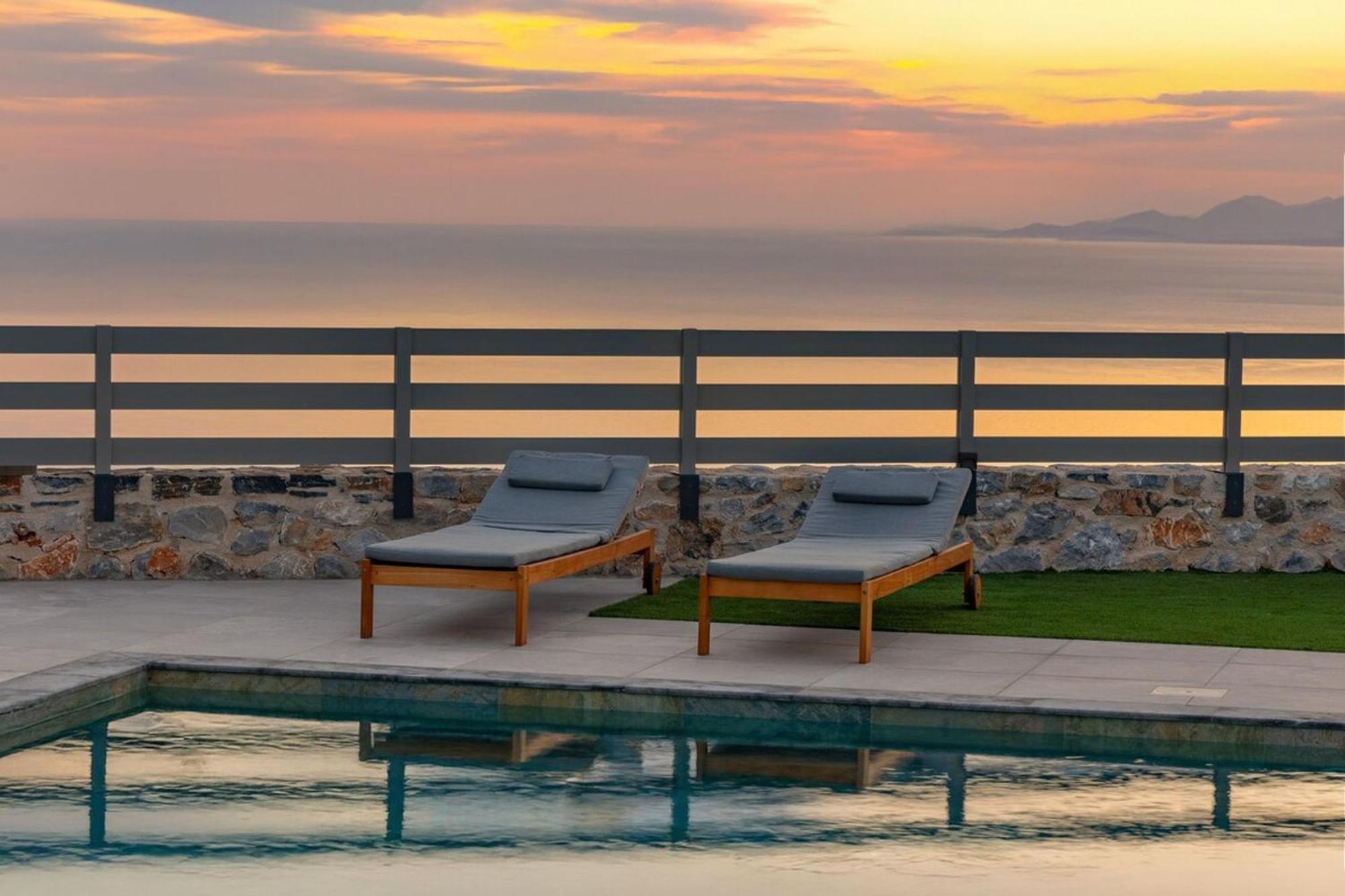 Villa Gianna's Panoramic Seaview Twin With Pool 1 Kefalas