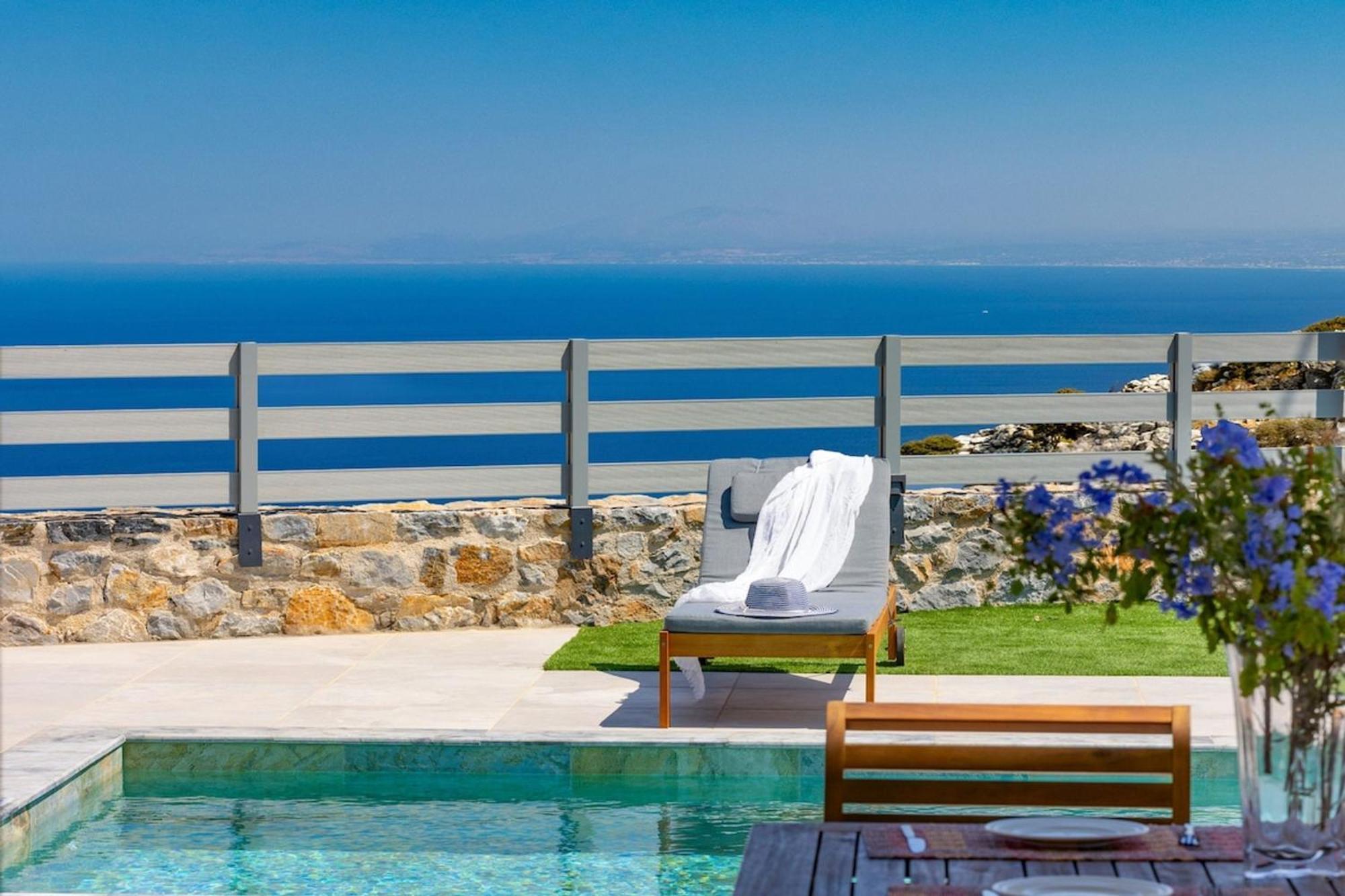Gianna's Panoramic Seaview Twin With Pool 1 Villa Kefalas