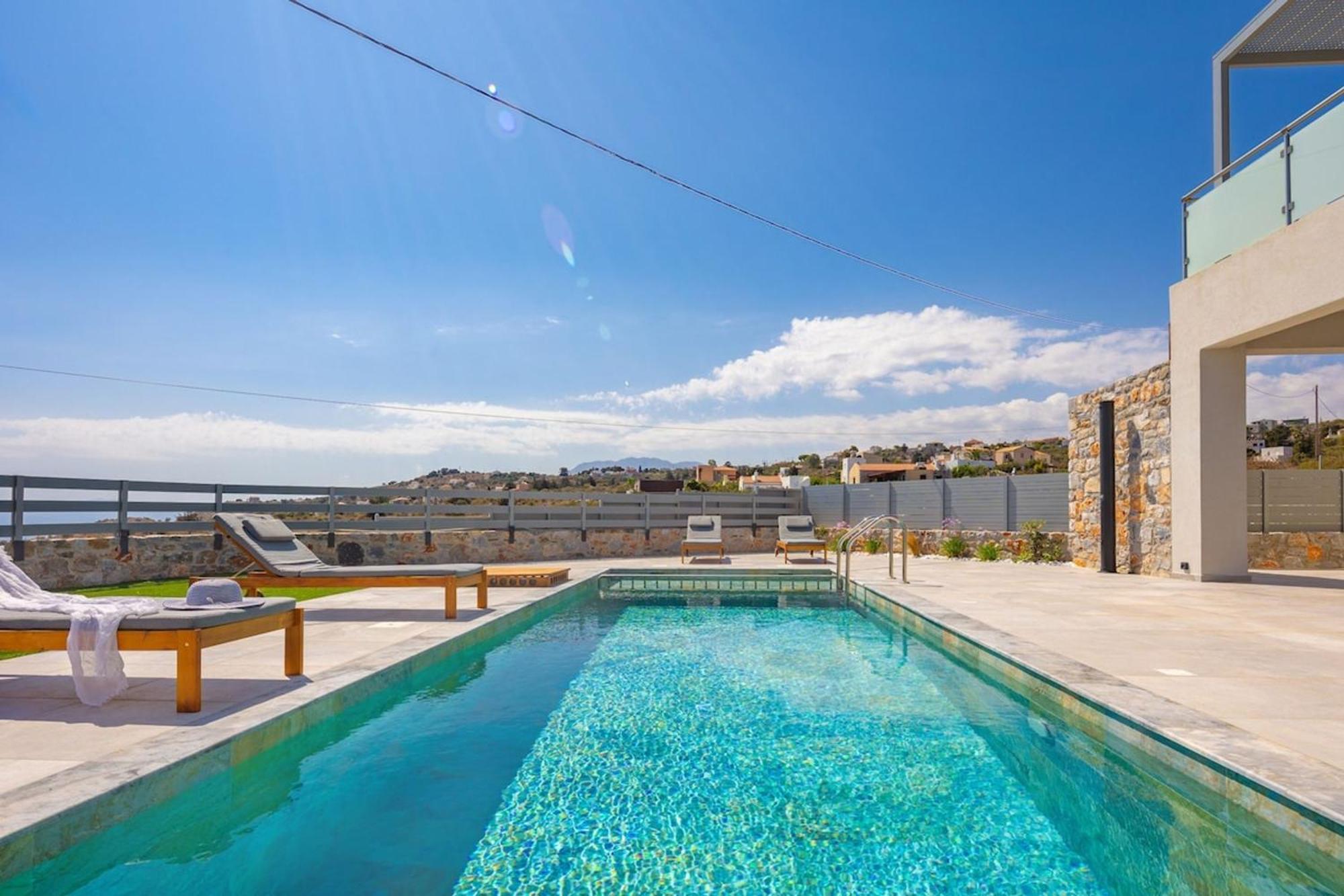 Gianna's Panoramic Seaview Twin With Pool 1 Villa Kefalas
