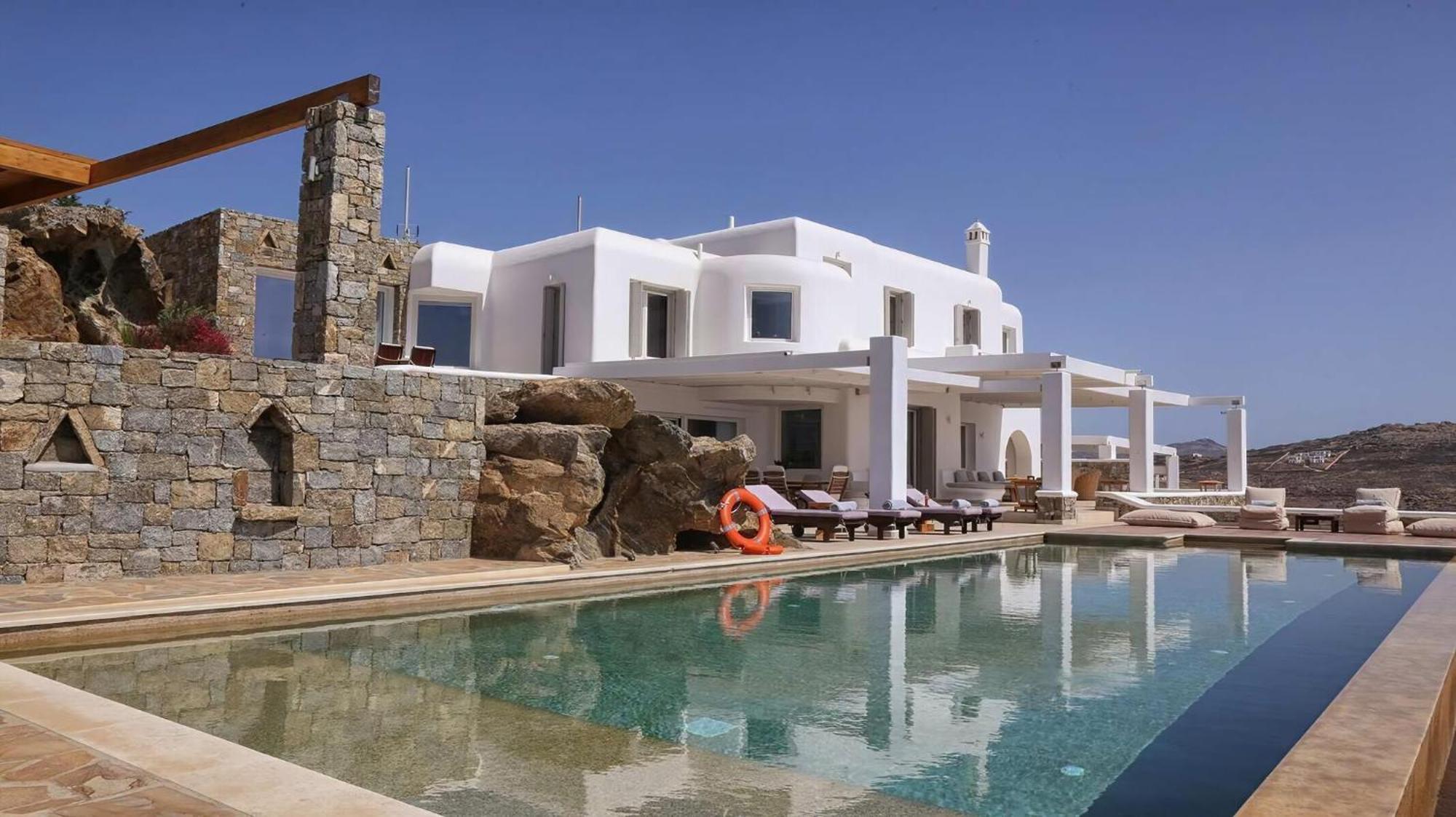Villa Gorgeous Mykonos 12 Bedrooms Nova Light Private Pool Panoramic Sea Views Elia *