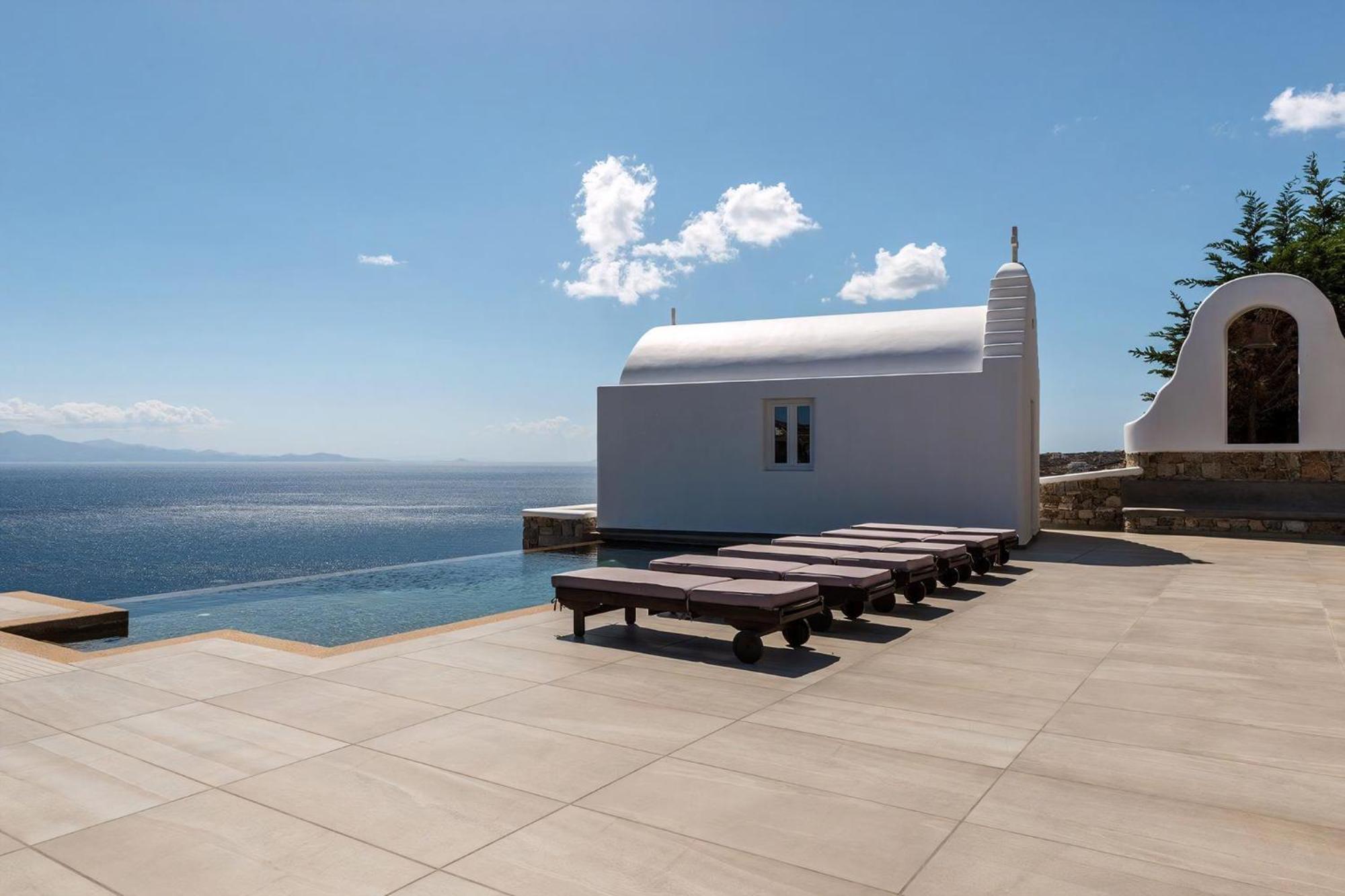 Gorgeous Mykonos 12 Bedrooms Nova Light Private Pool Panoramic Sea Views Elia Villa Elia (Mykonos)