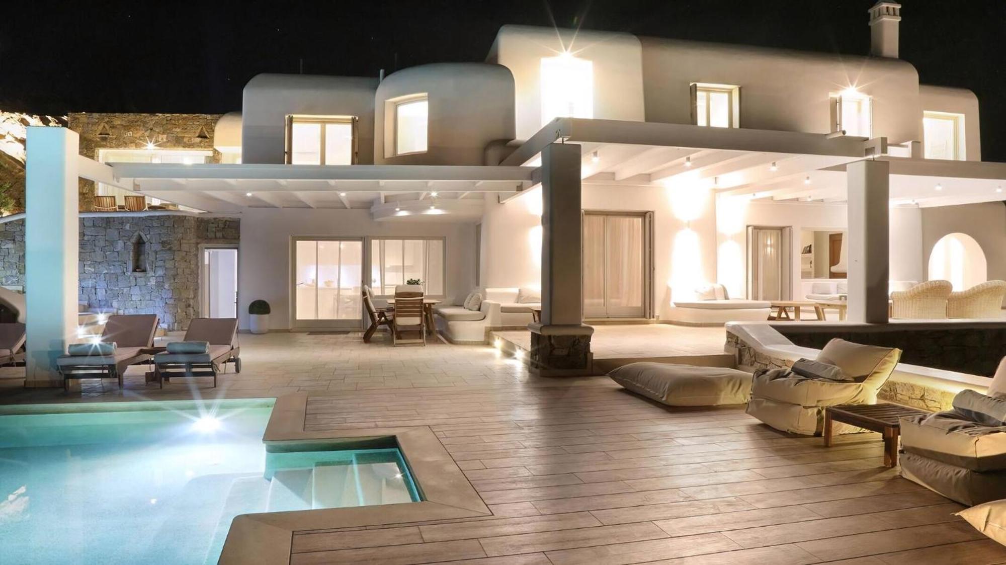 Gorgeous Mykonos 12 Bedrooms Nova Light Private Pool Panoramic Sea Views Elia * Elia (Mykonos)