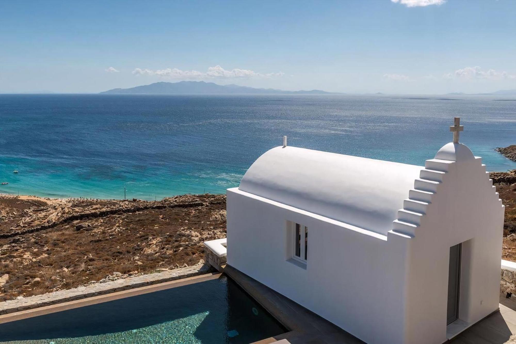 Gorgeous Mykonos 12 Bedrooms Nova Light Private Pool Panoramic Sea Views Elia