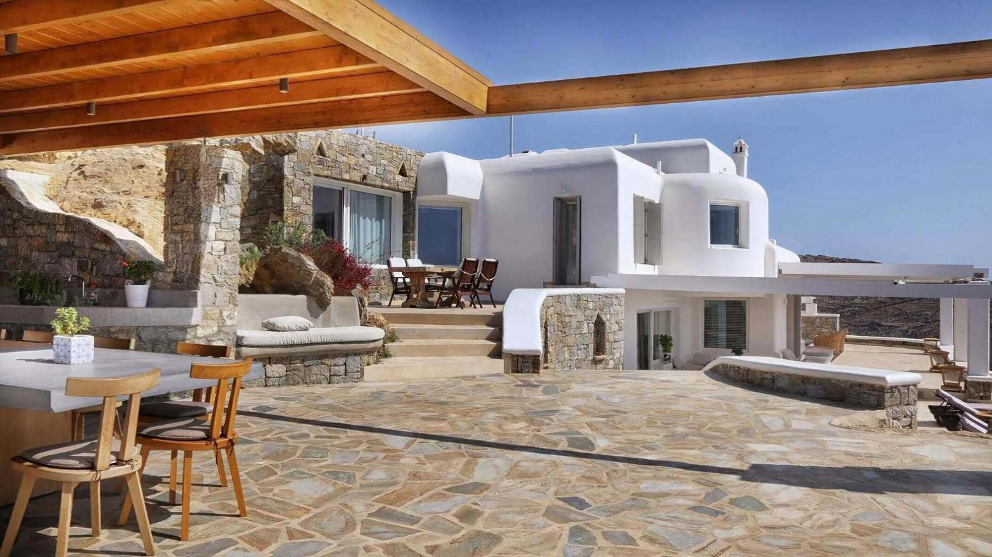Gorgeous Mykonos 12 Bedrooms Nova Light Private Pool Panoramic Sea Views Elia Villa