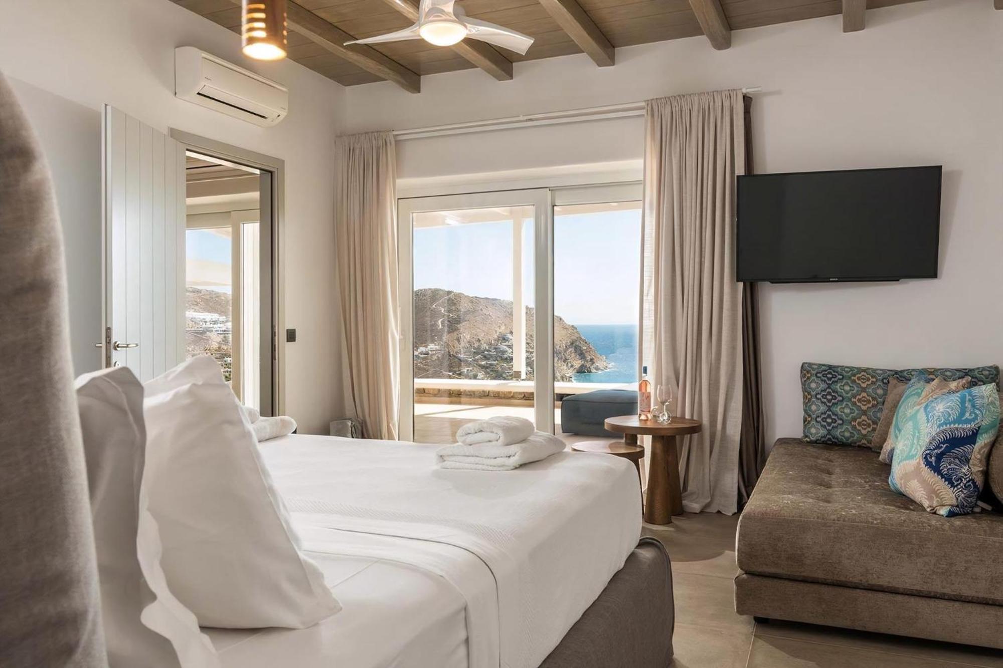 Gorgeous Mykonos 12 Bedrooms Nova Light Private Pool Panoramic Sea Views Elia Elia (Mykonos)