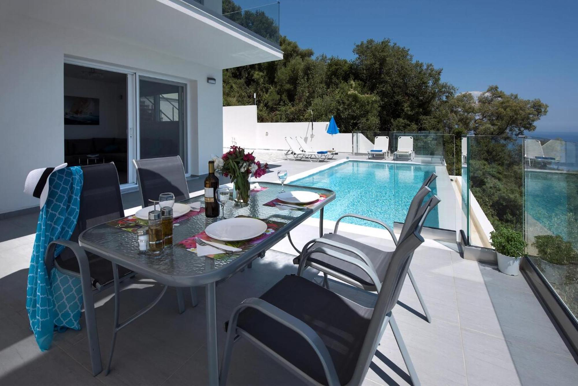 Villa Astounding Corfu Villa 2 Bedrooms Villa Clara Wonderful Sea Mountain Views Pirgi