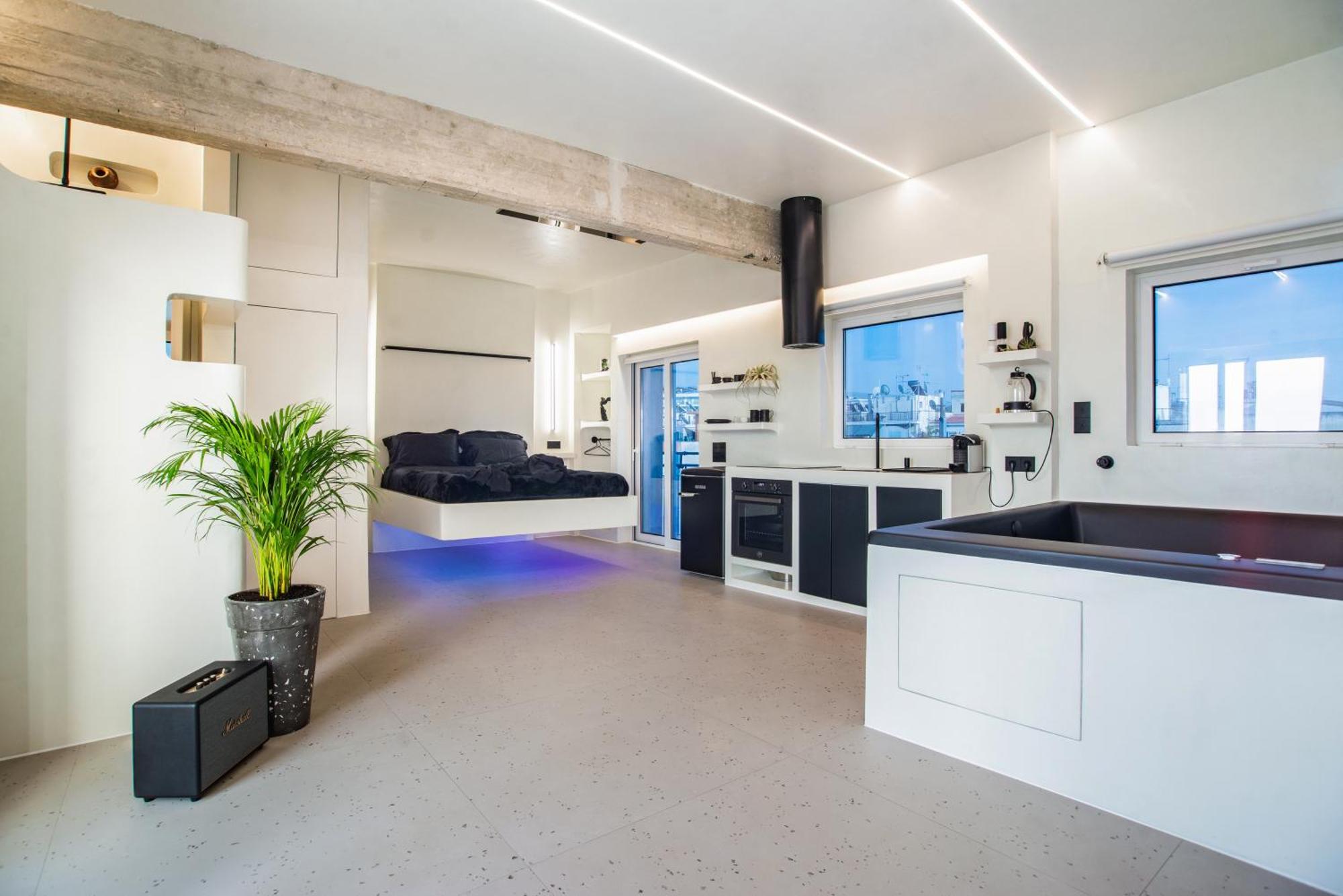 Apartment Athenian Noir Blanc Penthouse - Breathtaking View - Center Athens