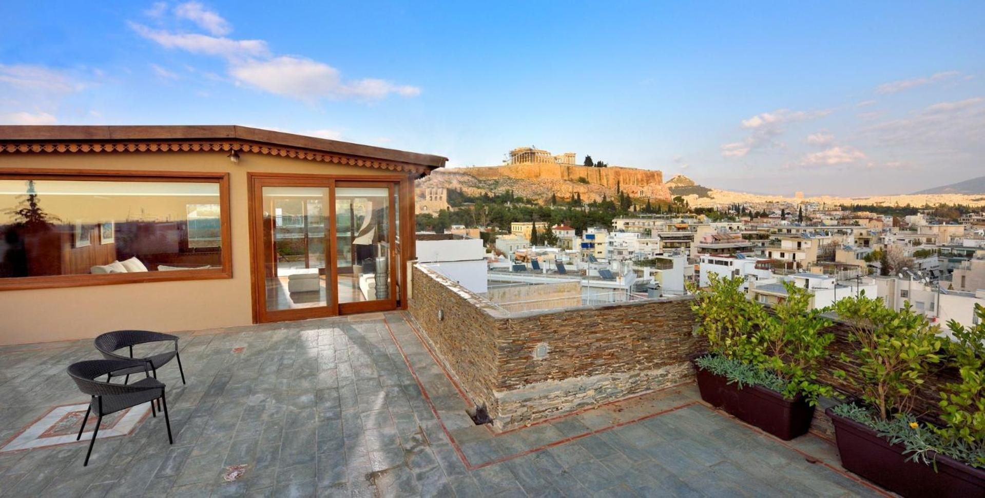 Villa Outstanding Karyatis Luxury Maisonette 3 Bedrooms Stunning View Of The Acropolis Athens