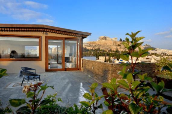 Villa Outstanding Karyatis Luxury Maisonette 3 Bedrooms Stunning View Of The Acropolis Athens