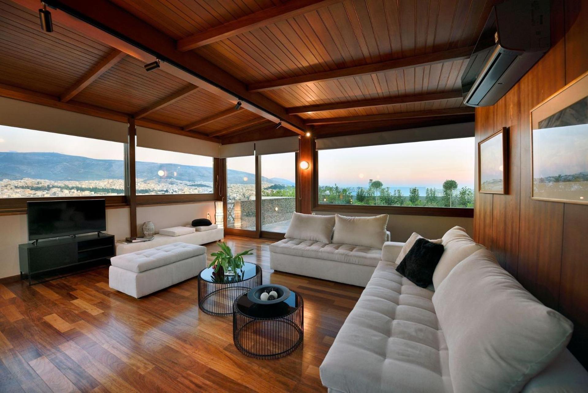 Outstanding Karyatis Luxury Maisonette 3 Bedrooms Stunning View Of The Acropolis Villa Athens