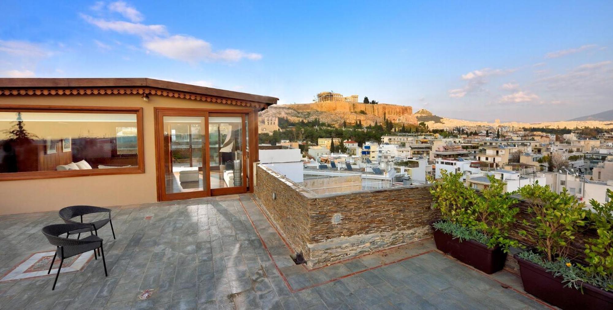 Outstanding Karyatis Luxury Maisonette 3 Bedrooms Stunning View Of The Acropolis Villa *
