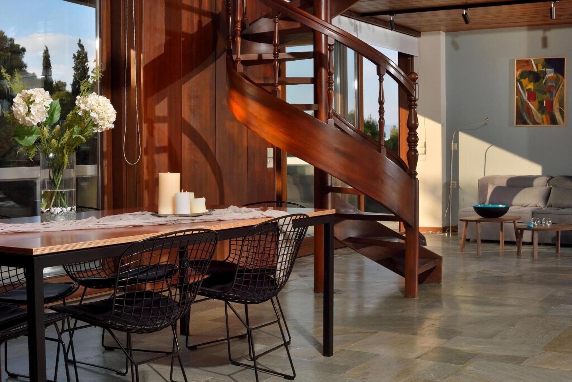 Outstanding Karyatis Luxury Maisonette 3 Bedrooms Stunning View Of The Acropolis Villa Athens