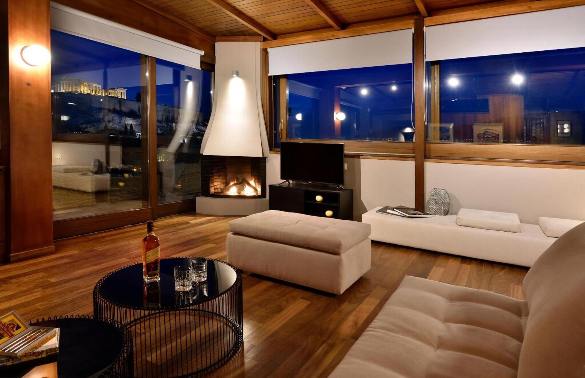 Outstanding Karyatis Luxury Maisonette 3 Bedrooms Stunning View Of The Acropolis Villa